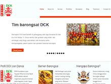 Tablet Screenshot of dckliondance.com